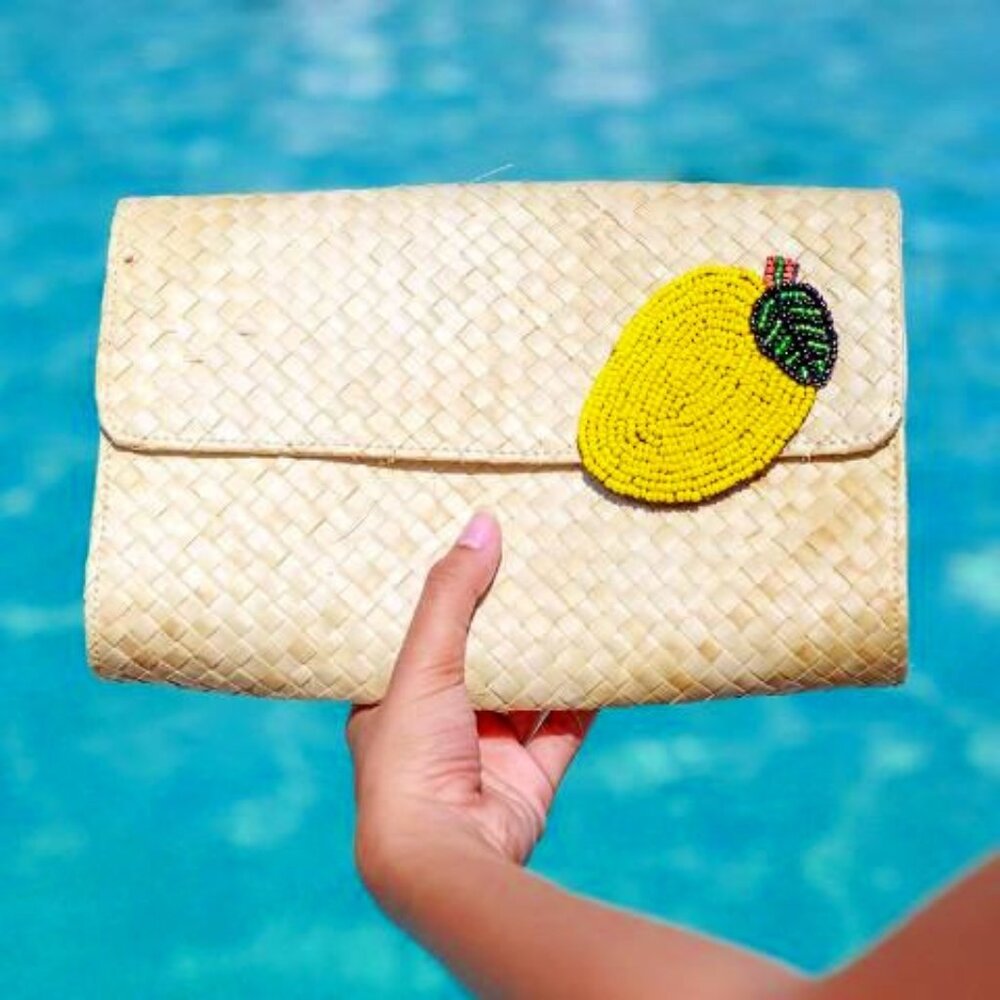 Applique Clutch Bag Mango